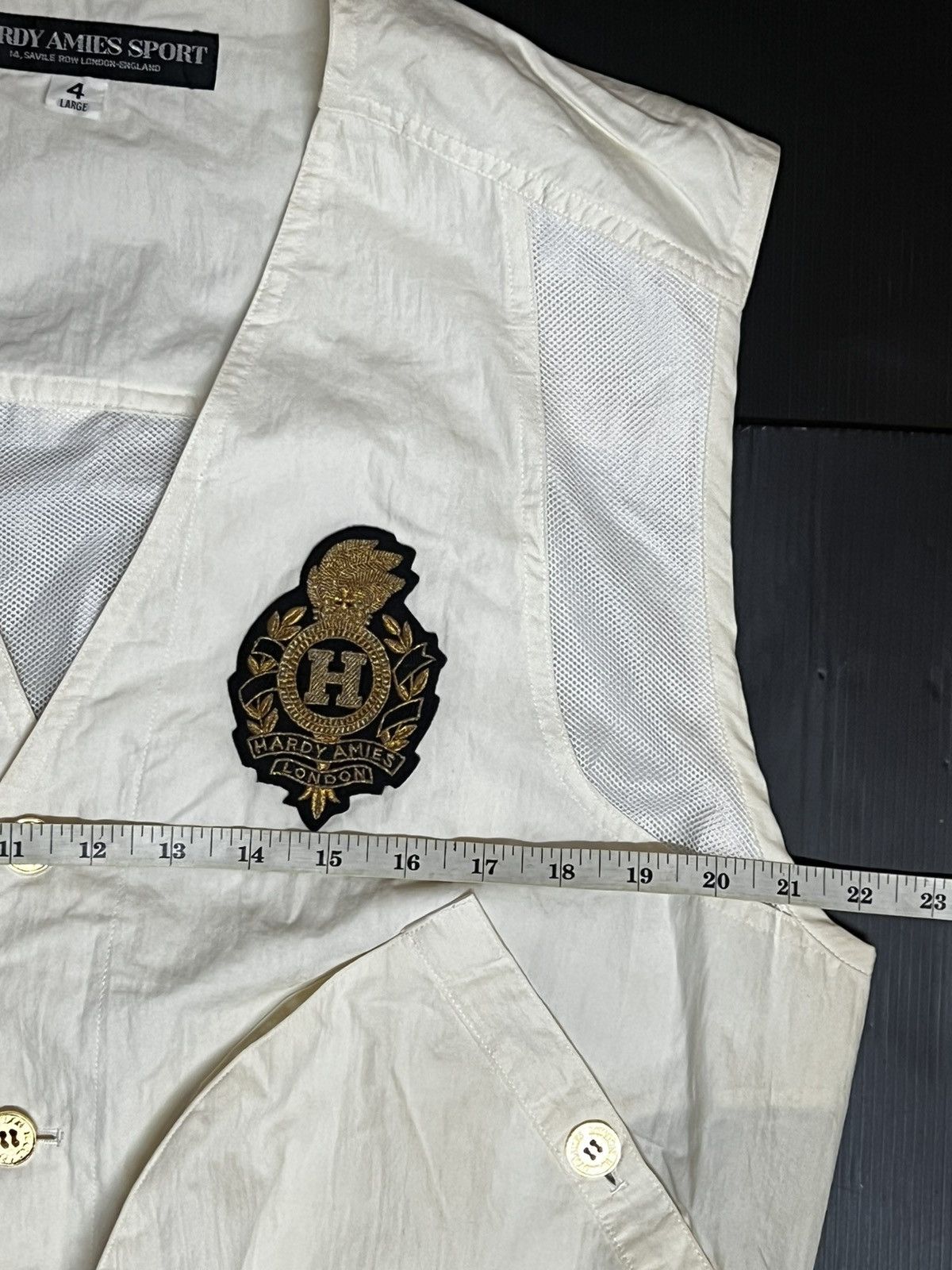 Hardy Amies 🔥HOT DROPS🔥VINTAGE VEST HARDY AMIES BUTTON PATCH Size US XL / EU 56 / 4 - 11 Thumbnail