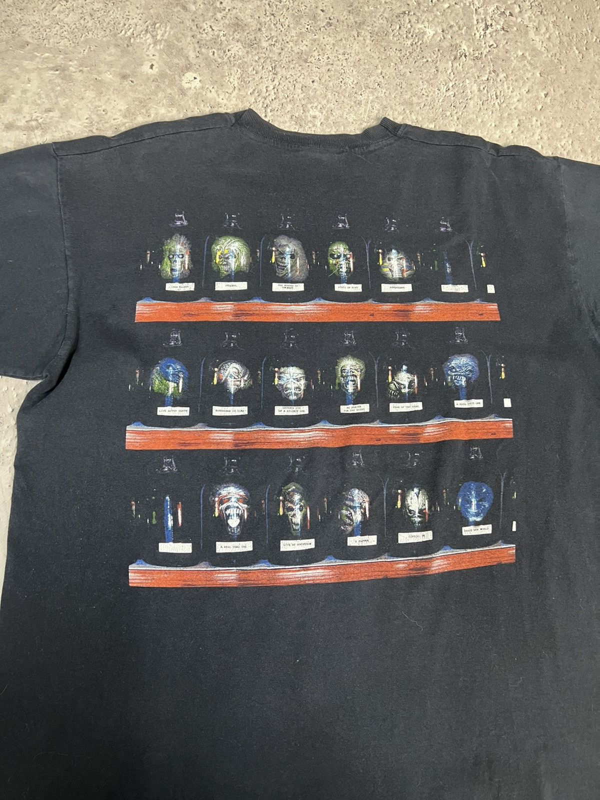 Band Tees × Iron Maiden × Vintage 00s Iron Maiden TOUR 2003 t shirt Faded BOXY Size US L / EU 52-54 / 3 - 13 Thumbnail