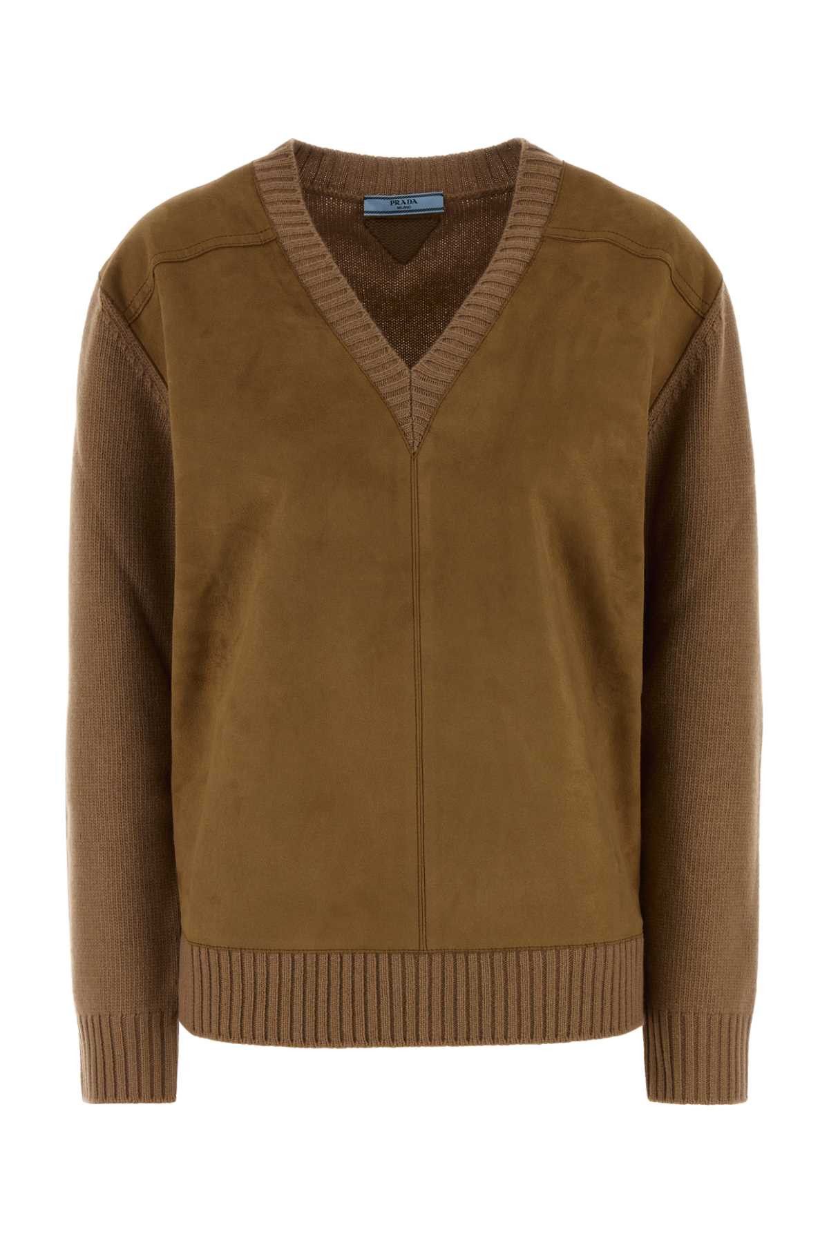 Prada Camel Wool Blend Sweater Size XS / US 0-2 / IT 36-38 - 1 Thumbnail