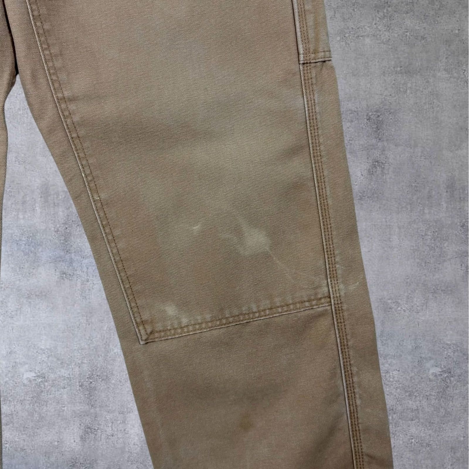 Levi's VINTAGE Levi's Workwear Fit Brown Heavy Cotton Carpenter Denim Jeans W42 L30 Mens Jeans Carpenter Denim Brown 42x30 10" Leg Rise 17" Zip Size US 42 / EU 58 - 7 Thumbnail