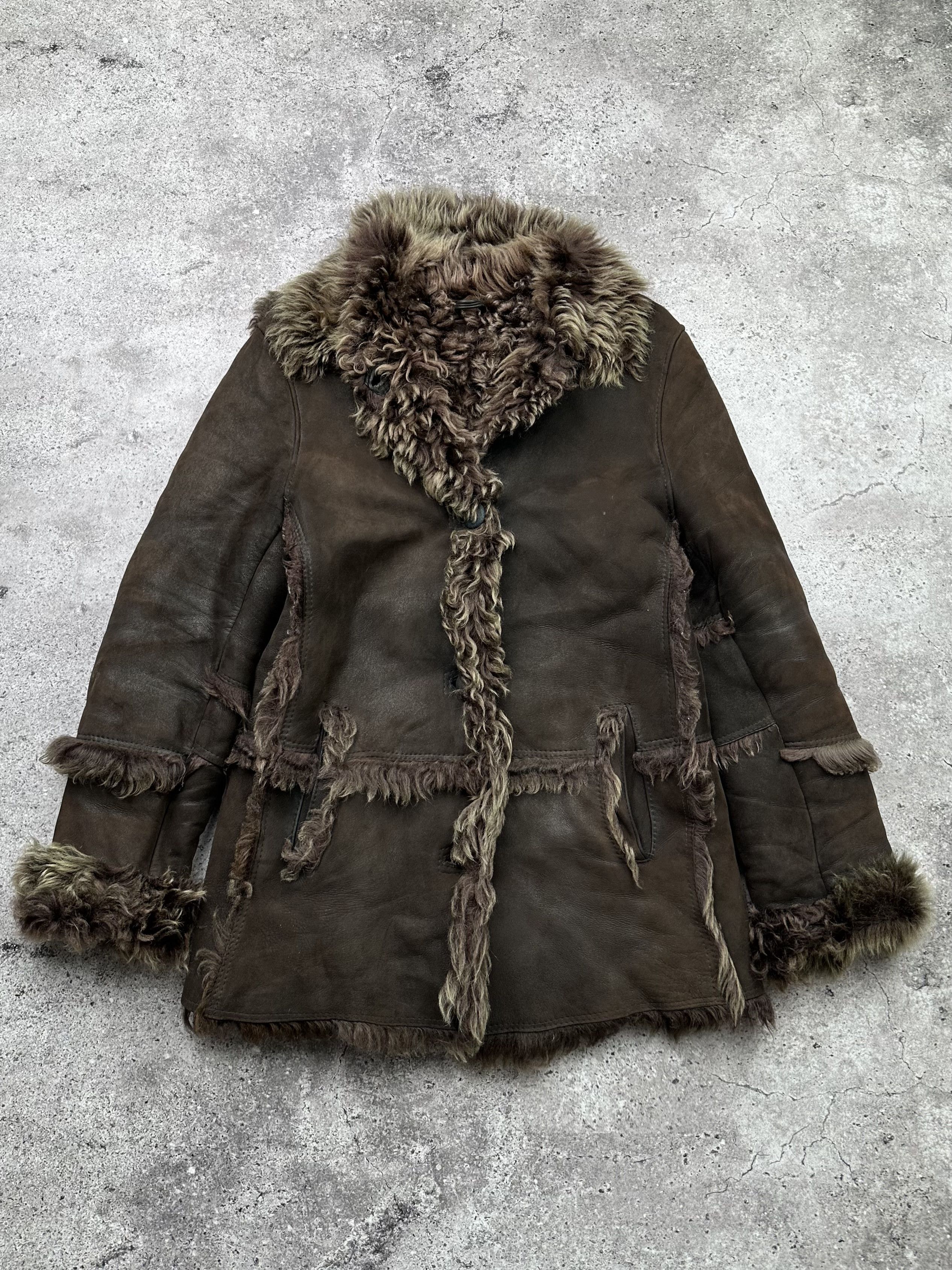 Japanese Brand Vintage Real Sheepskin Coat C267(V97) Size M / US 6-8 / IT 42-44 - 1 Thumbnail