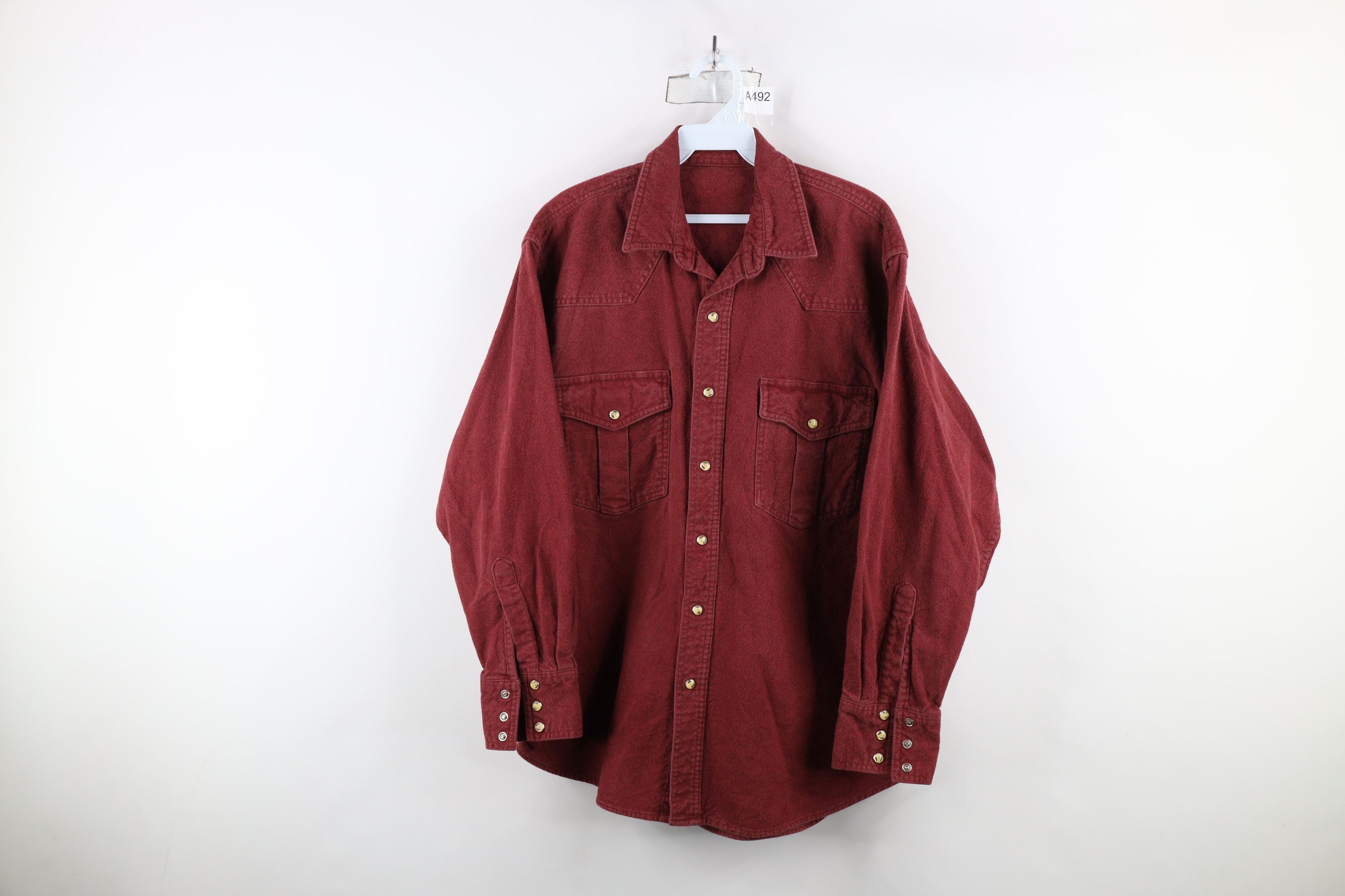 Vintage Vintage 90s Streetwear Heavyweight Western Button Shirt Size US XL / EU 56 / 4 - 1 Thumbnail