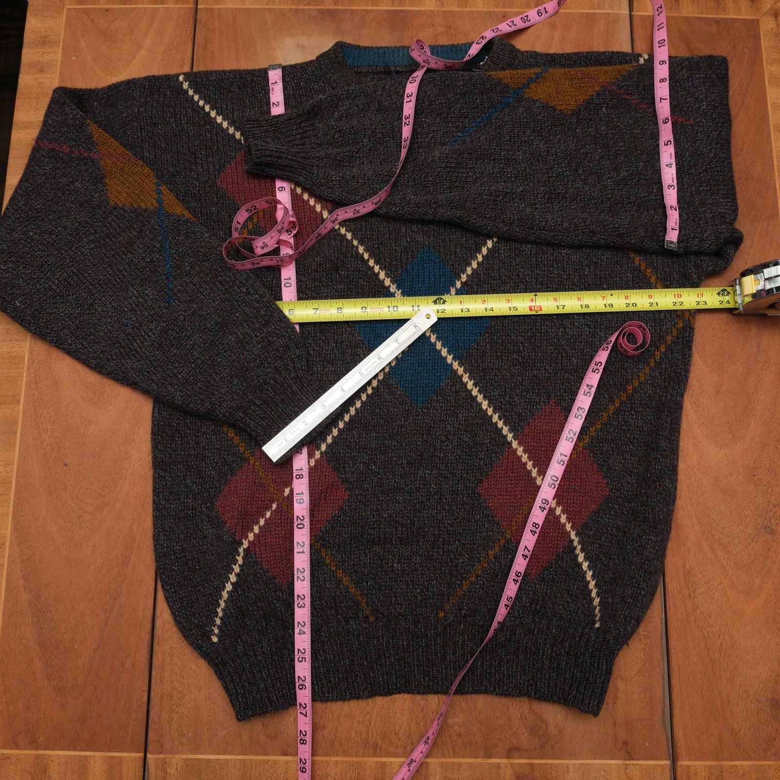 London Fog VTG London Fog Made in Scotland Shetland Wool Sweater L Size US L / EU 52-54 / 3 - 3 Thumbnail