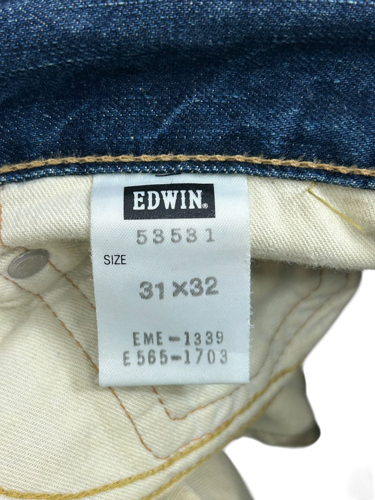 Tornado Mart 90s Flared Edwin 503 Japan Blue Way Unisex Size US 33 - 14 Thumbnail
