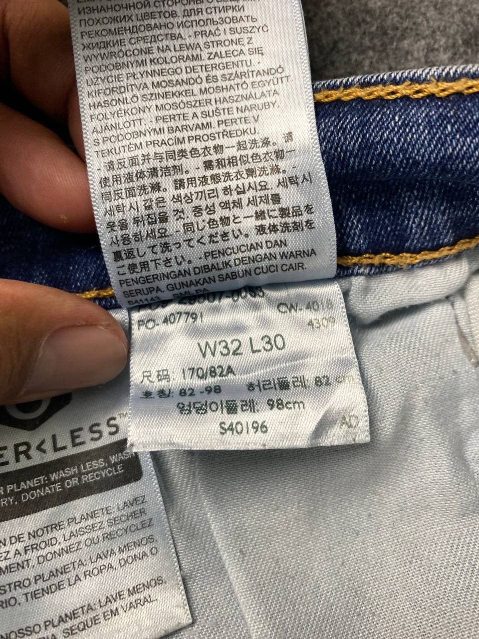 Levi's levis 502 waterless distressed denim Size US 34 / EU 50 - 14 Thumbnail