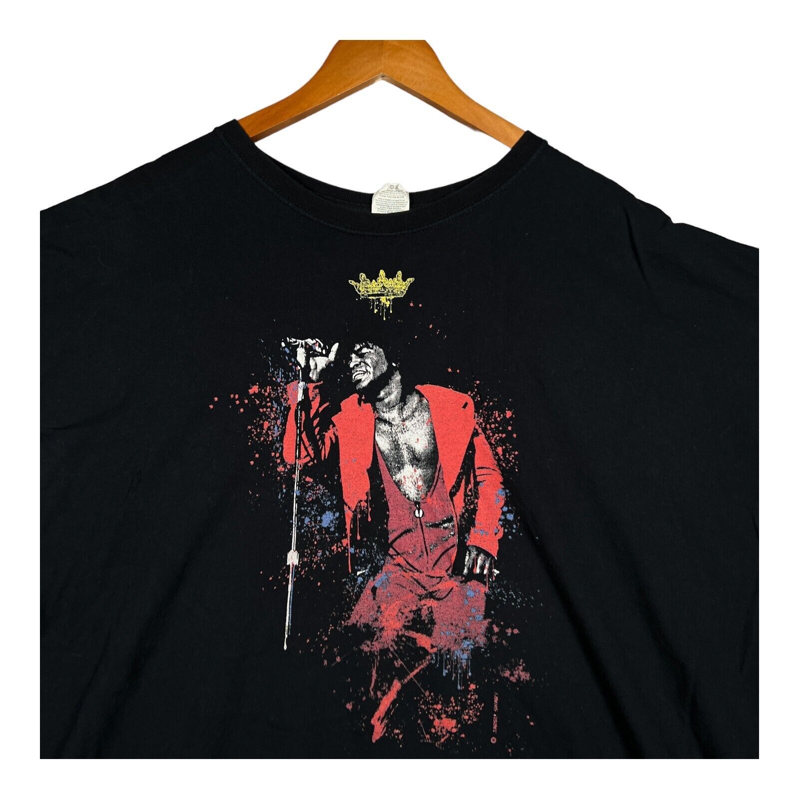 Fruit Of The Loom Vintage 80's James Brown Soul Funk Concert Tour T Shirt 5XL Size US XXL / EU 58 / 5 - 3 Thumbnail