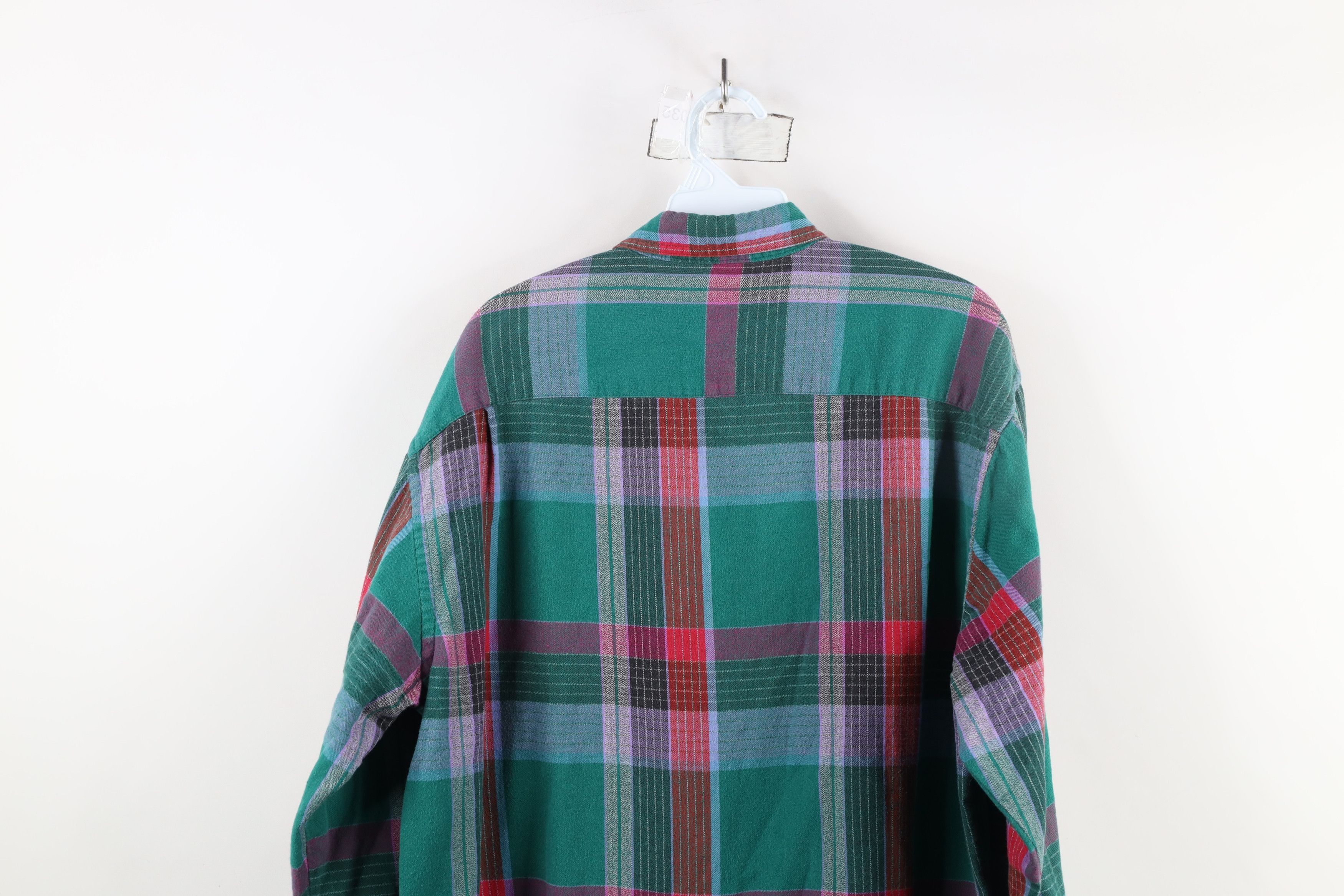 Vintage Vintage 90s Streetwear Rainbow Flannel Button Down Shirt Size US M / EU 48-50 / 2 - 9 Thumbnail