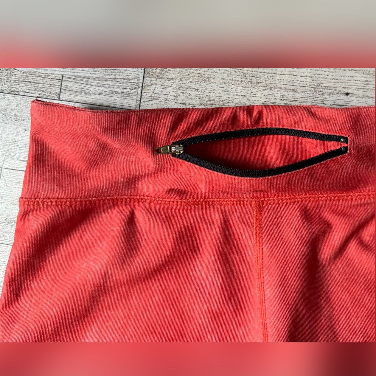 Vintage Retro, Upcycled, Upside Down Smiley, Active Micro Shorts Size 27" / US 4 / IT 40 - 7 Thumbnail