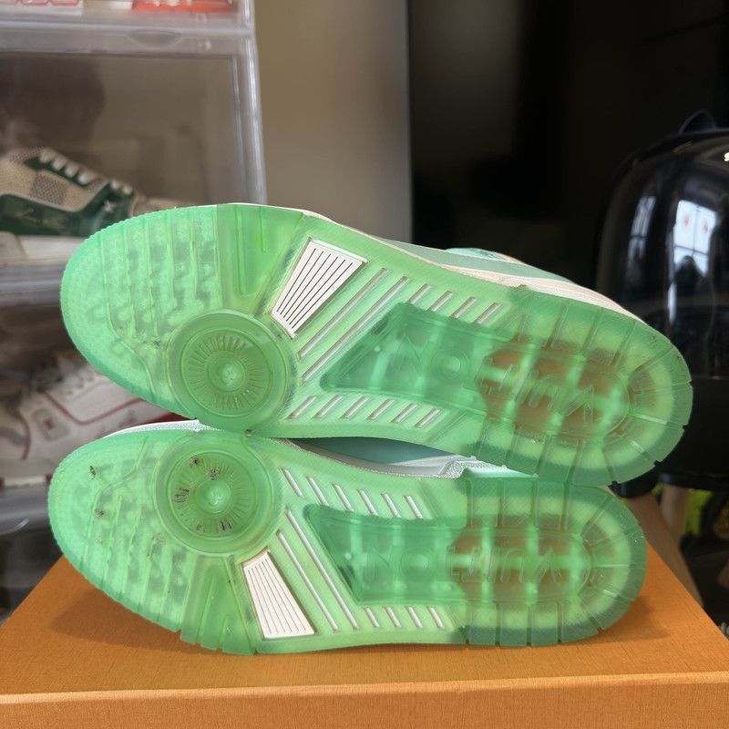 Louis Vuitton Louis Vuitton Trainer Tiffany Green Low-Top Sneakers -2508 Size US 7.5 / EU 40-41 - 3 Thumbnail