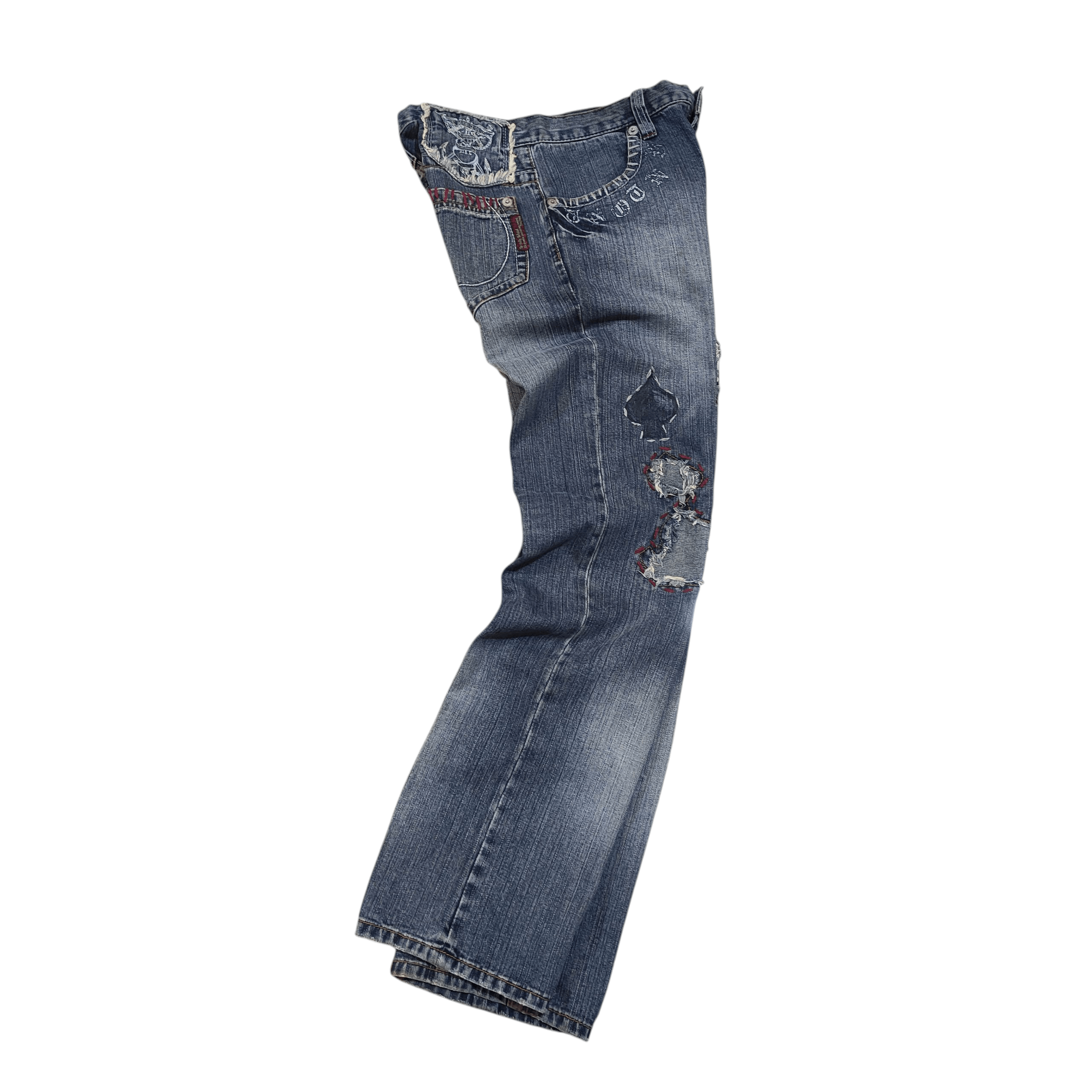 291295=Homme 291259 = Homme Distressed Denim — Y2K Japanese Punk Size US 30 / EU 46 - 3 Thumbnail