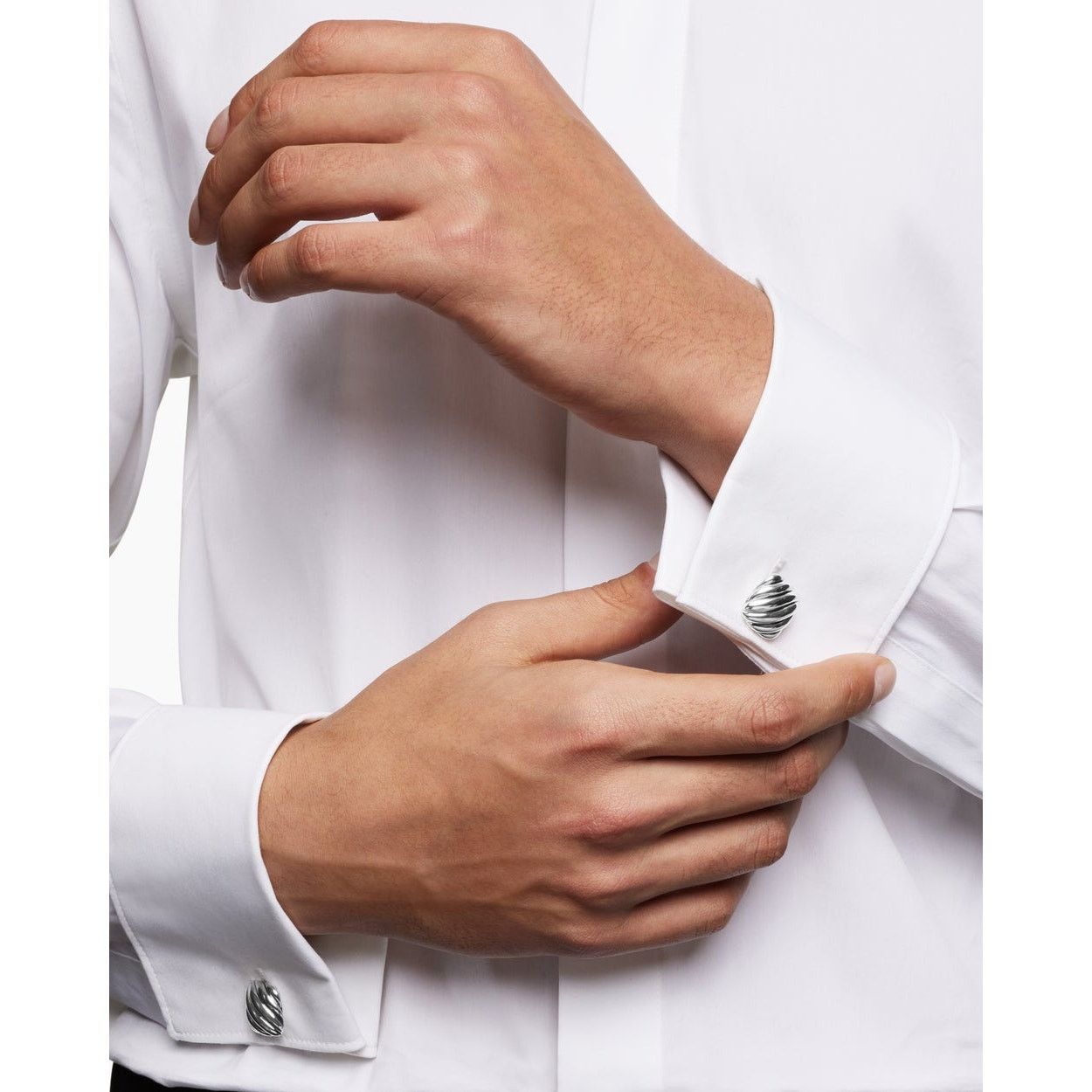 David Yurman David Yurman Square Cable Cufflinks in 925 Sterling Silver Size ONE SIZE - 10 Thumbnail