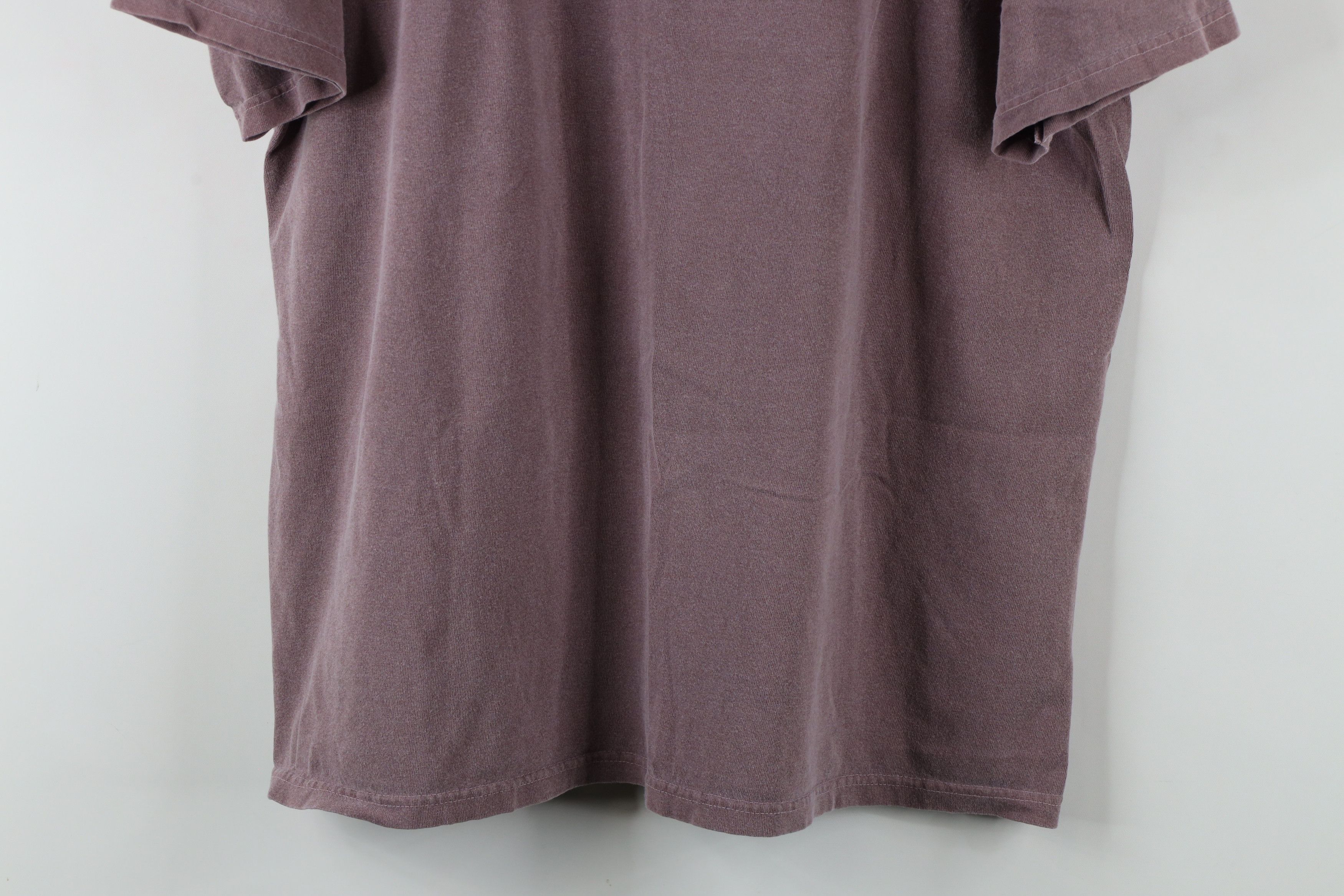 Vintage Vintage 90s Streetwear Stonewash Short Sleeve T-Shirt Red Size US XL / EU 56 / 4 - 3 Thumbnail