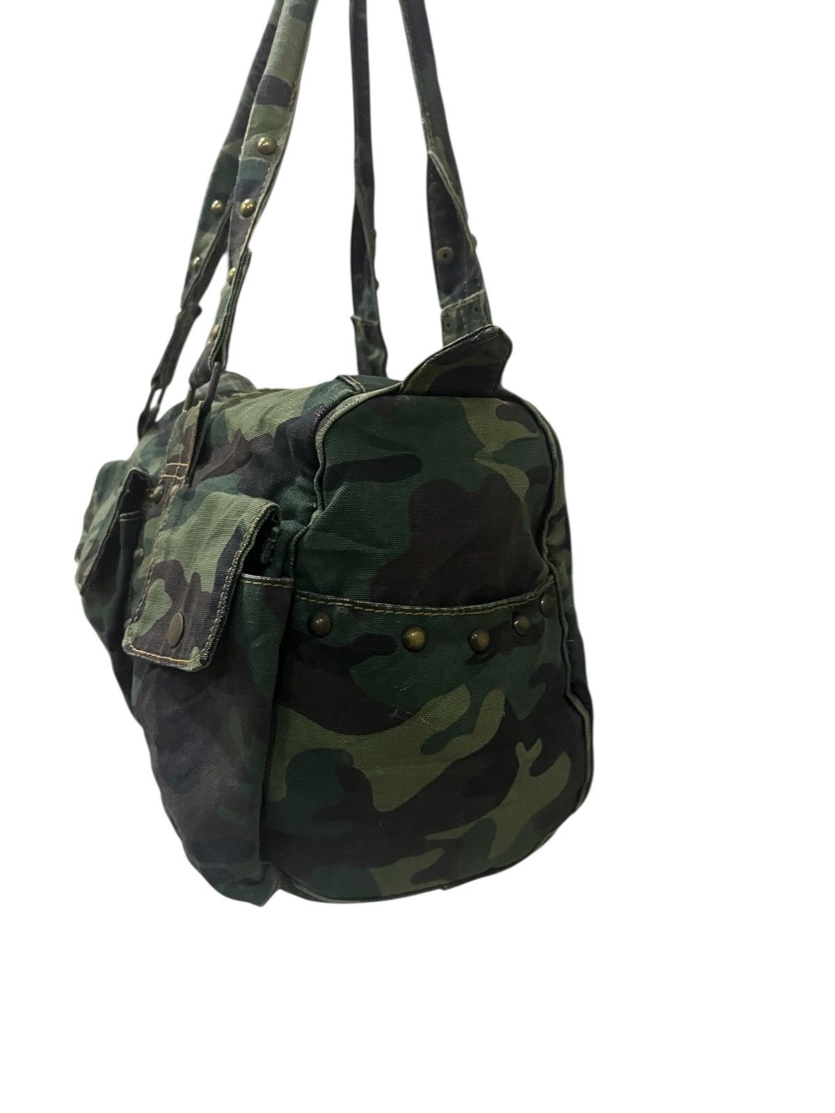 Japanese Brand vintage handle bag camo flag Size ONE SIZE - 5 Thumbnail