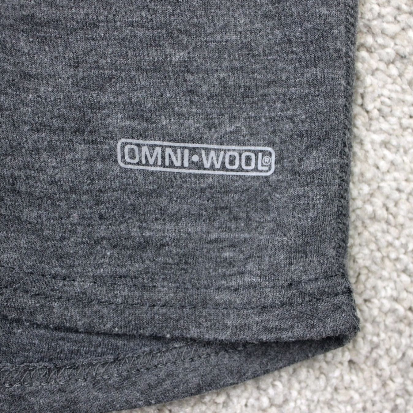 Vintage Omni-Wool Base Layer Shirt Mens XL Gray Wool Blend Poly Lined Long Sleeve Size US XL / EU 56 / 4 - 3 Thumbnail