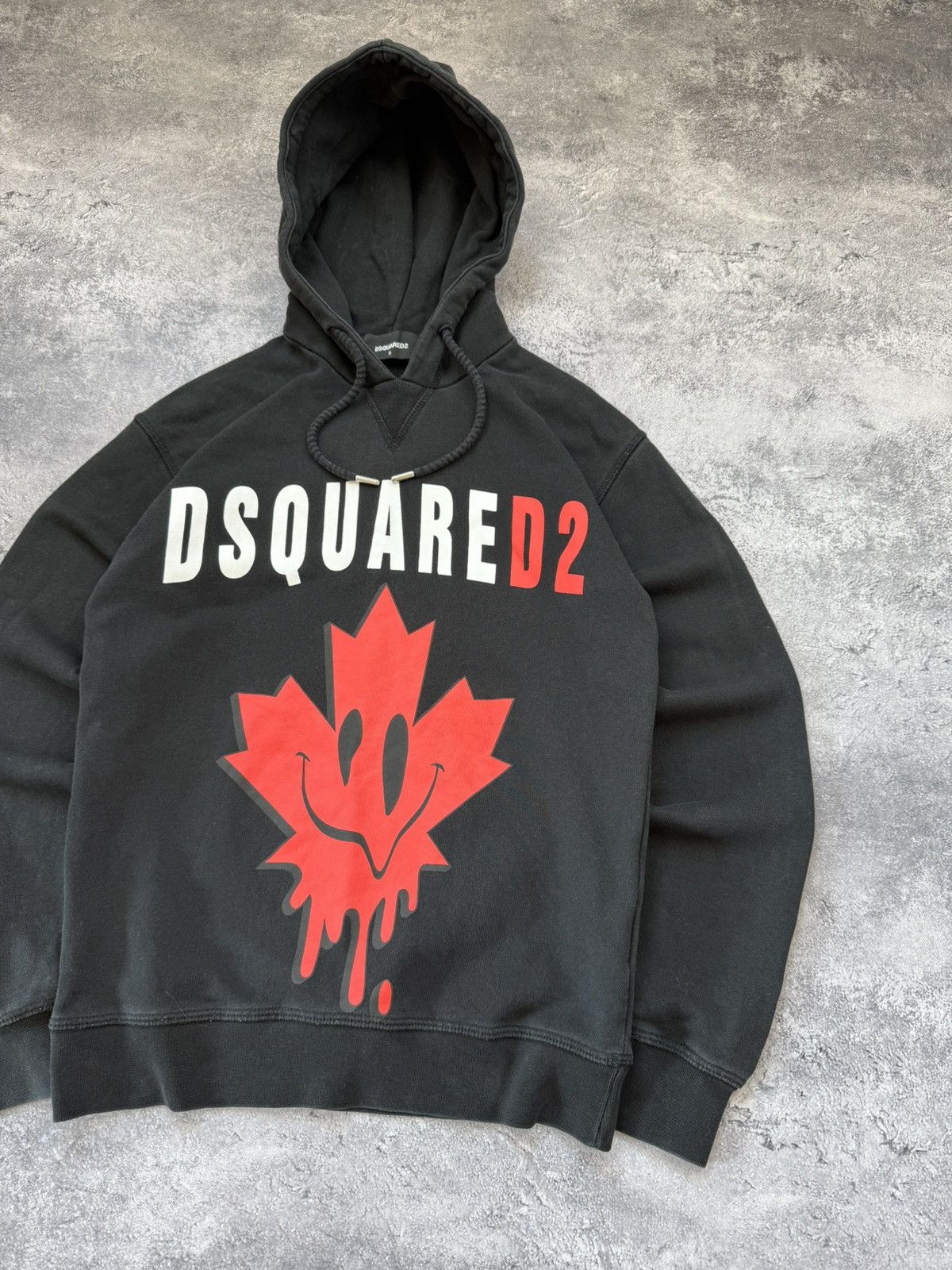 Dsquared2 Dsquared2 Big Logo Black Hoodie Y2K Made In Italy Rare Size US S / EU 44-46 / 1 - 4 Thumbnail