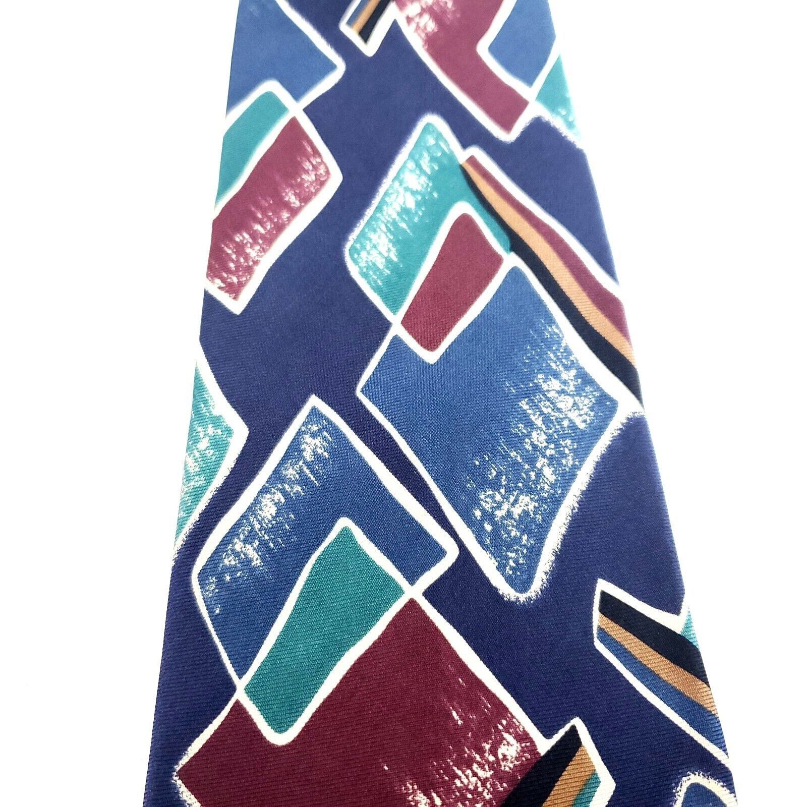 Henry Grethel Henry Grethel Multi Colored Silk Tie Woven Abstract Size ONE SIZE - 2 Thumbnail