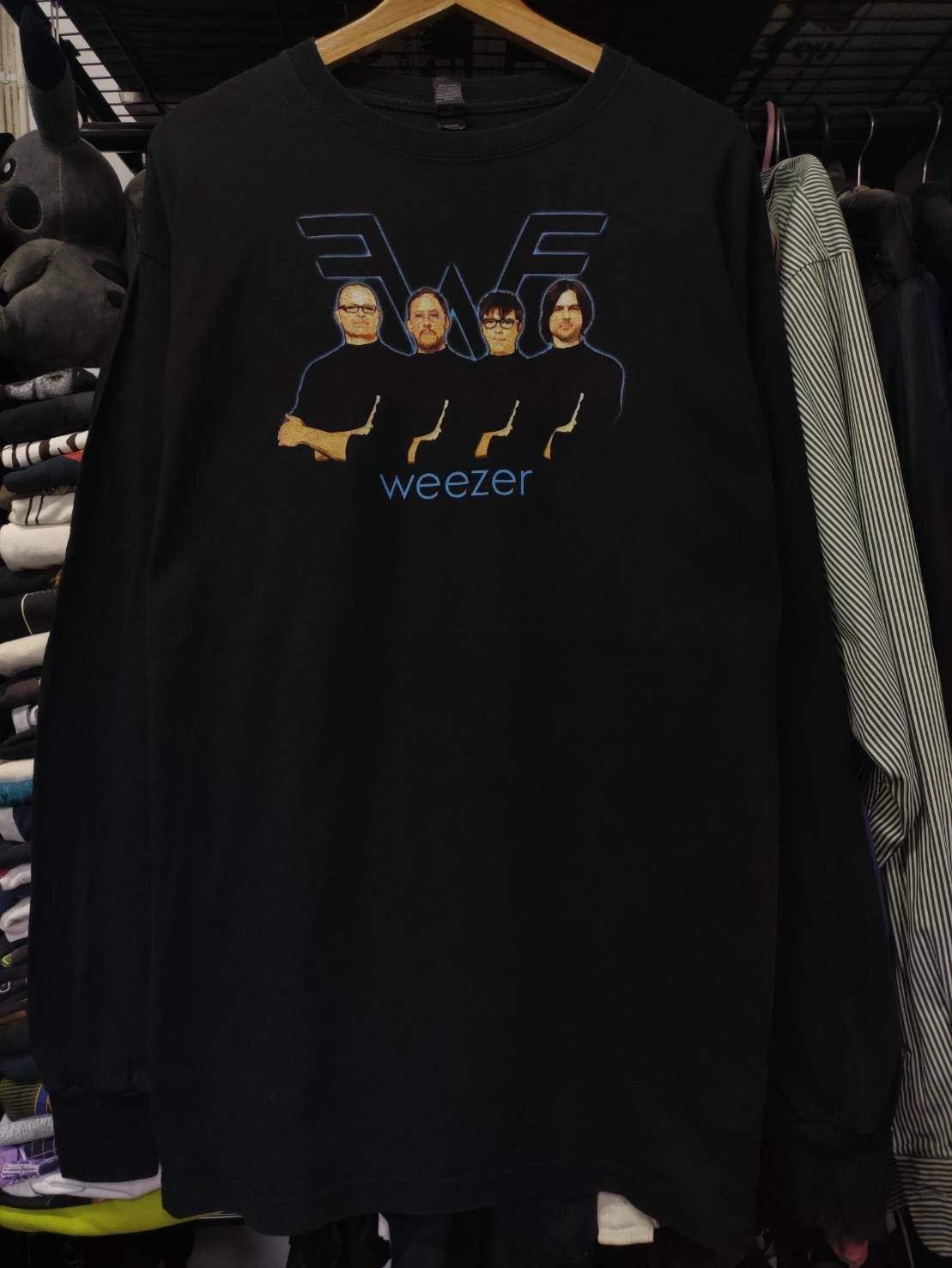 Band Tees Weezer OK Human Album " Grapes of Wrath " Single Promo Size US L / EU 52-54 / 3 - 3 Thumbnail