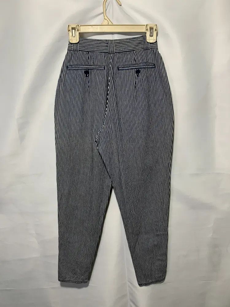 Issey Miyake Vintage Issey Miyake hickory stripe balloon denim pants Size 24" / US 00 / IT 34 - 12 Thumbnail
