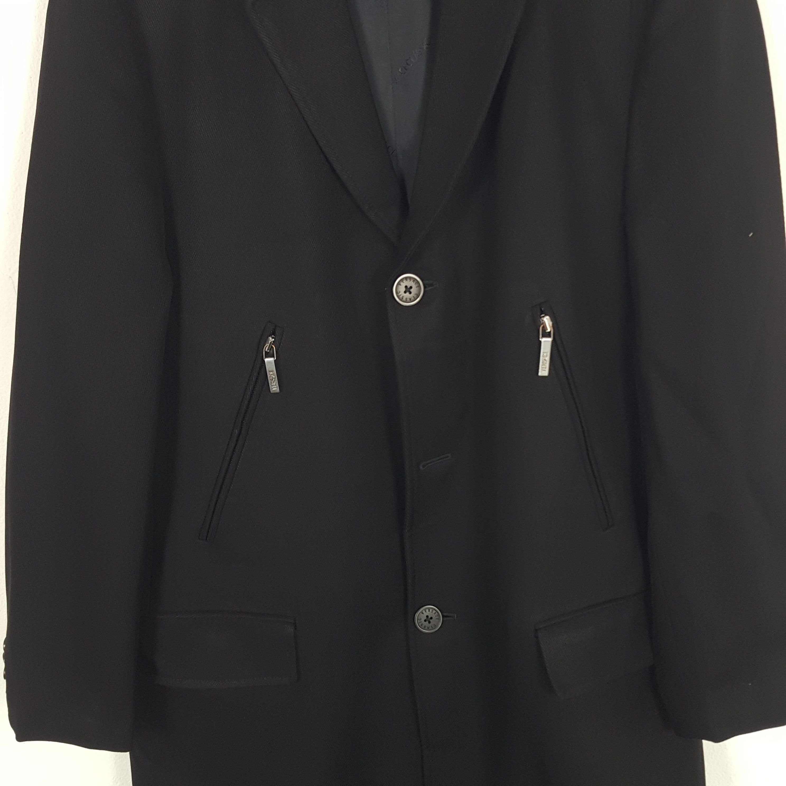 Versace × Vintage Vintage Versace Classic Italian Brand Trench Jacket Size US M / EU 48-50 / 2 - 2 Thumbnail