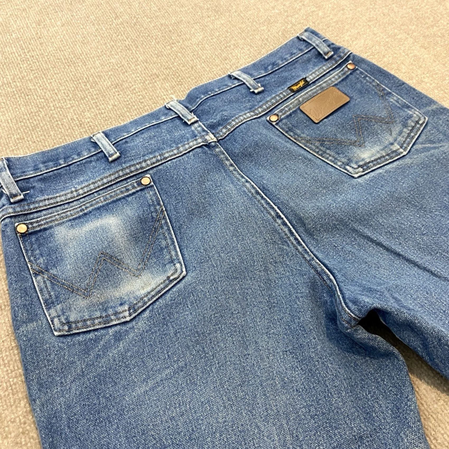 Wrangler Wrangler Cowboy Cut Jeans 936 Slim 38x28 Blue Denim Western Faded Distressed Men Size US 38 / EU 54 - 2 Thumbnail