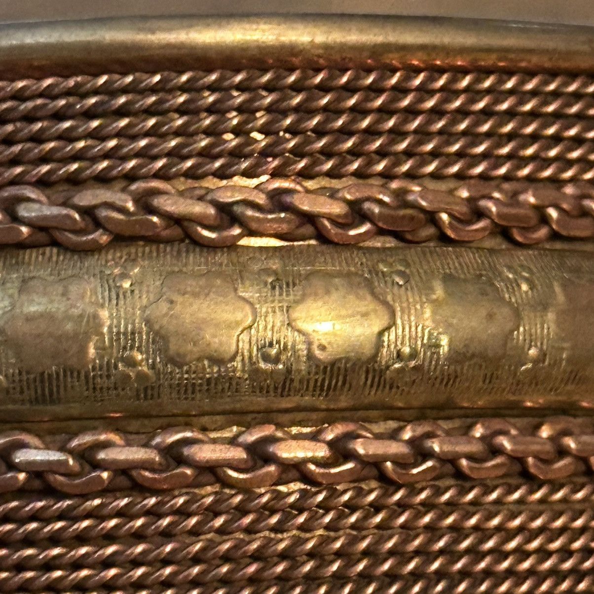 Vintage Vintage wide brass cuff bracelet Size ONE SIZE - 4 Thumbnail