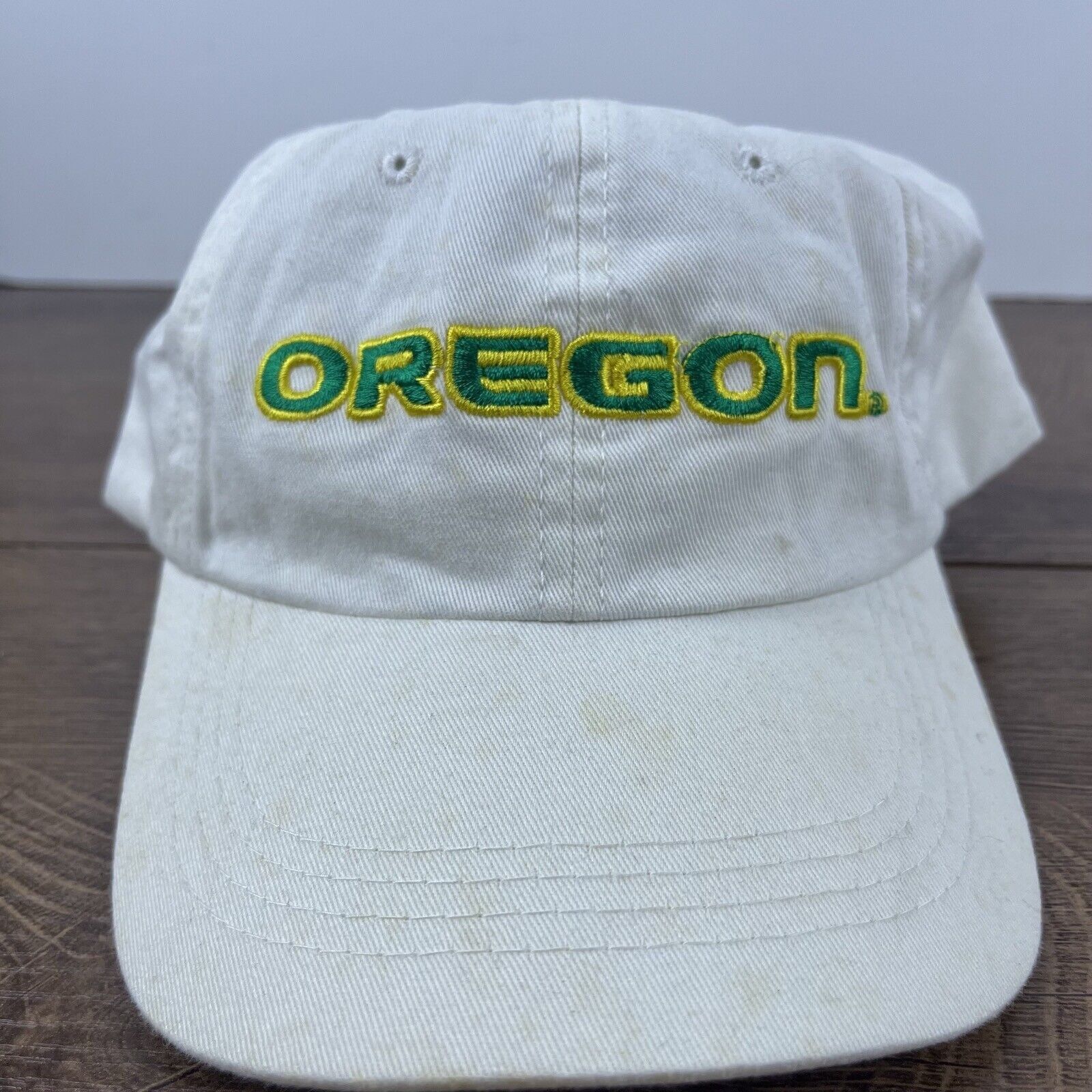 Other Oregon Ducks White Hat Oregon Ducks White Cap Hat Adjustable Size ONE SIZE - 3 Thumbnail