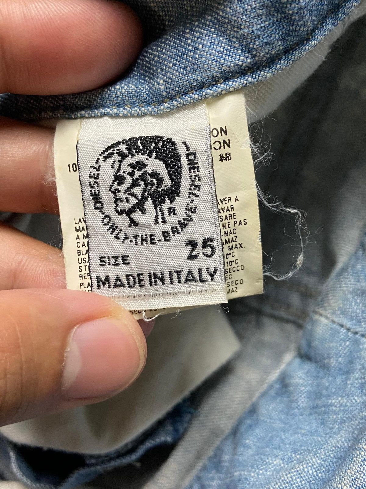Diesel Vintage DIESEL Light Blue Belther Denim Jeans (154) Size US 27 - 6 Thumbnail