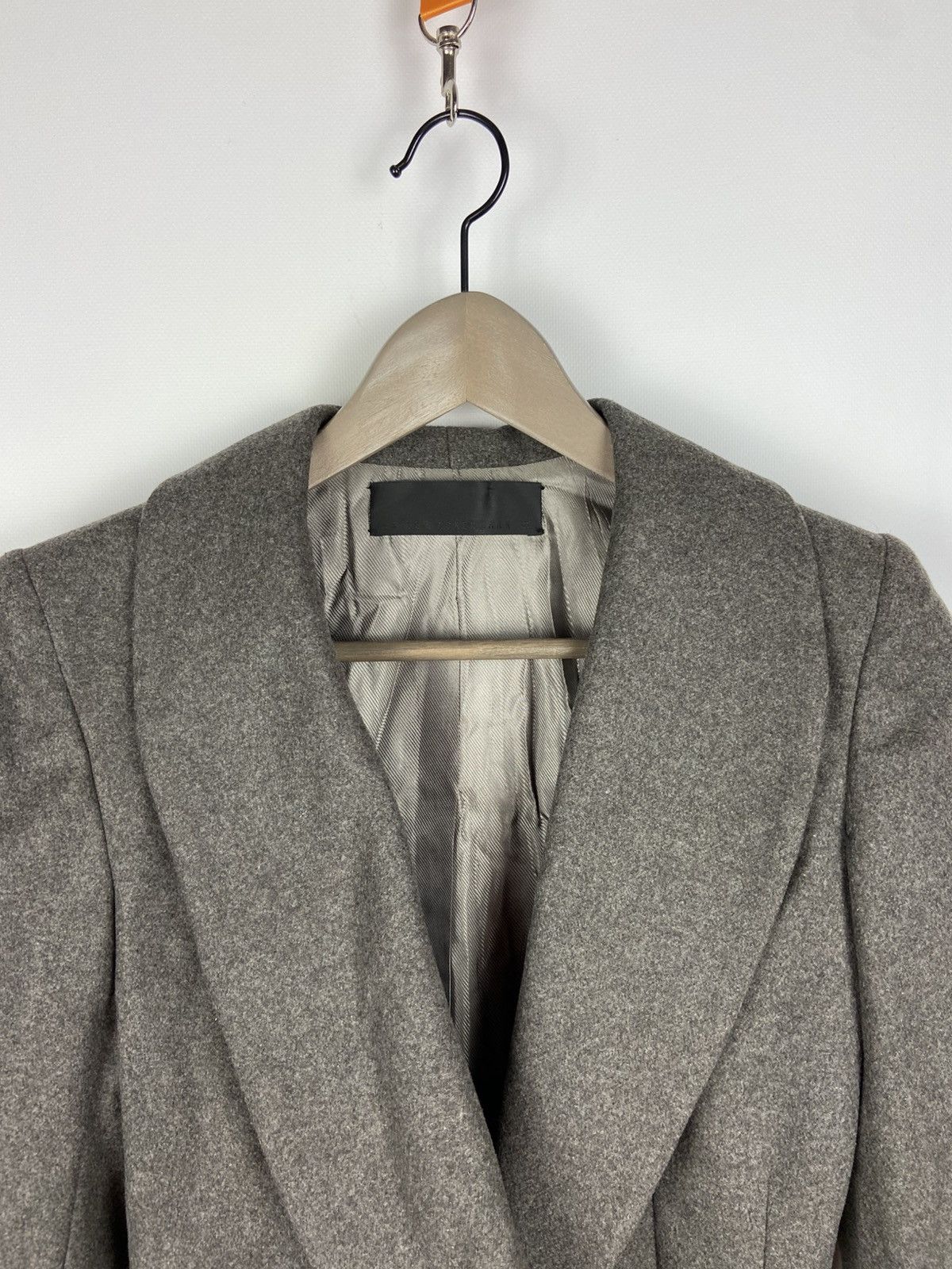 Designer × Haider Ackermann HAIDER ACKERMANN Asymmetrical Wool Gray Women Blazer Jacket Size XS / US 0-2 / IT 36-38 - 5 Thumbnail