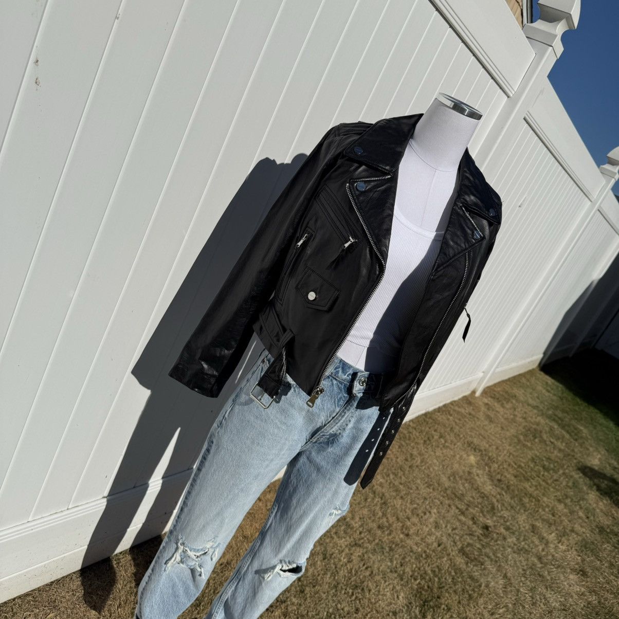 MILLY Milly moto iconic leather jacket Size S / US 4 / IT 40 - 8 Thumbnail
