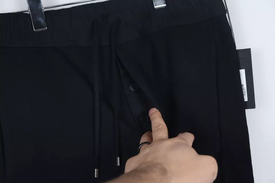 Saint Laurent Paris Molleton Jersey Cotton Jogging/Sweatpants in Black Size US 36 / EU 52 - 4 Thumbnail