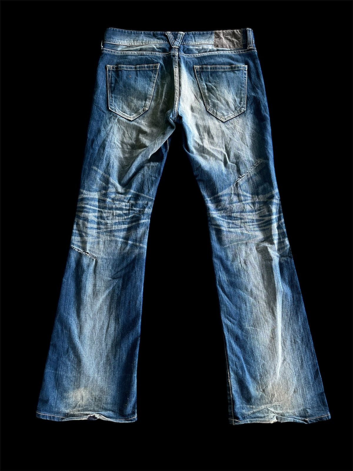 If Six Was Nine × Japanese Brand × Vanquish Flare Vanquish Denim Tornado Mart Inspired Size US 33 - 2 Thumbnail