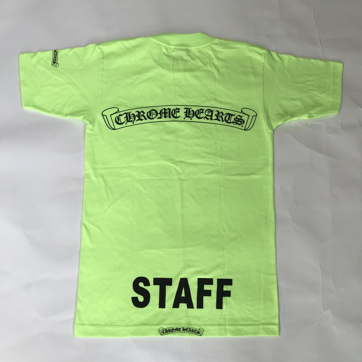 Chrome Hearts Chrome Hearts Scroll Logo Staff Neon Green Size US S / EU 44-46 / 1 - 2 Thumbnail