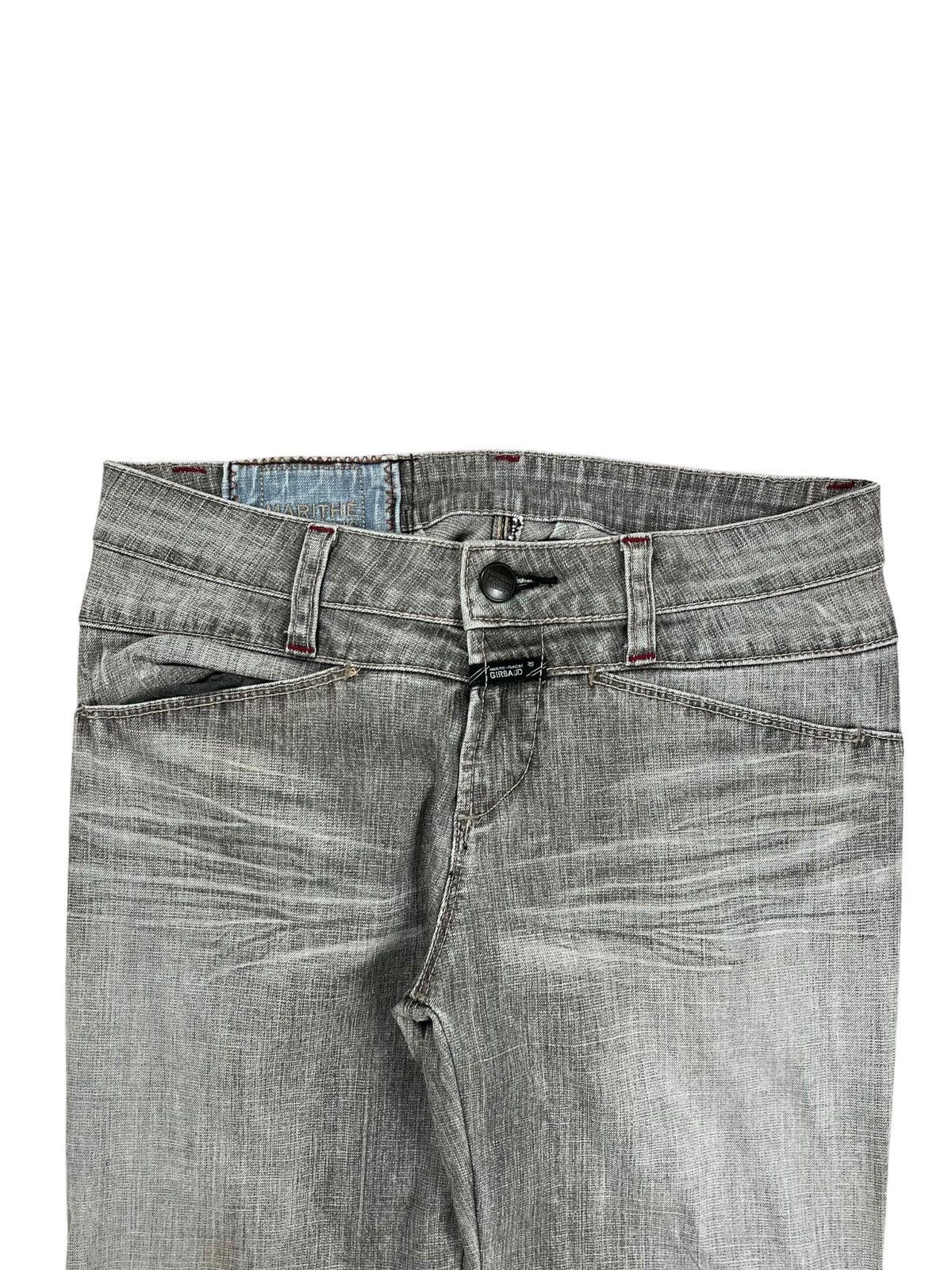 Marithe + Francois Girbaud 2000s MFG - Cyber Apocalypse Flared Denim Pants - Size US 29 - 6 Thumbnail