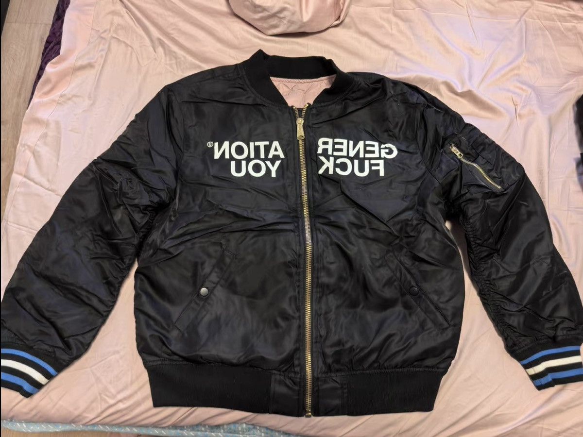 supreme× UNDERCOVER MA-1 SUPREME X UNDERCOVER REVERSIBLE MA-1 JACKET BLACK/PINK Size
