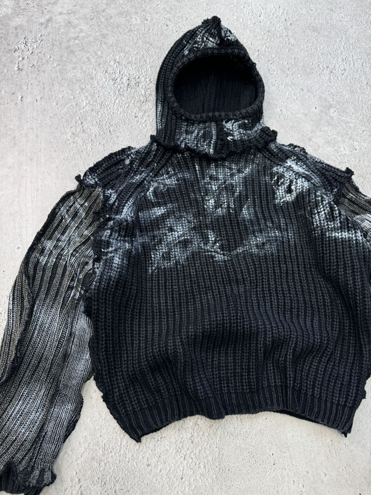 If Six Was Nine × Japanese Brand × Le Grande Bleu (L.G.B.) Vintage Avant Garde If Six Was Nine Style Fur Faux Hoodie Size US M / EU 48-50 / 2 - 2 Thumbnail