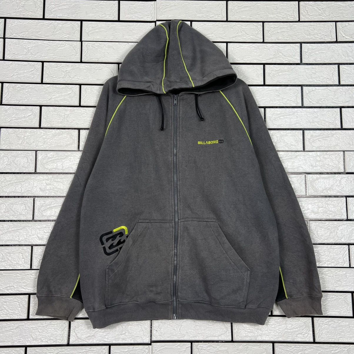 Billabong BILLABONG Embroidered Small Logo Zipper Hoodies #4208-C192 Size US M / EU 48-50 / 2 - 1 Thumbnail