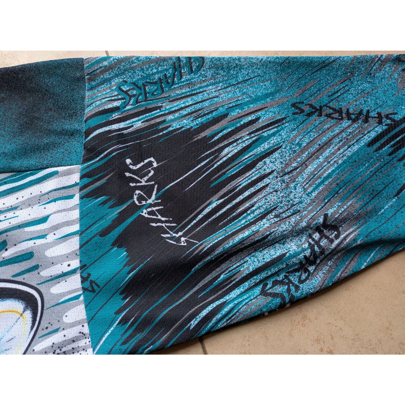 NHL × Starter San Jose Sharks 90s CCM Graphic AOP jersey teal NHL vintage Size US S / EU 44-46 / 1 - 7 Thumbnail