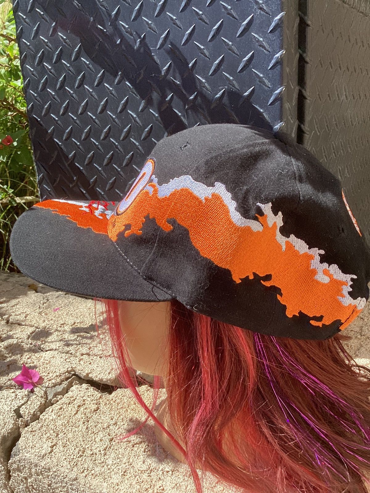 NASCAR Vintage 90s NASCAR Tony Stewart #20 Home Depot splash hat Size ONE SIZE - 2 Thumbnail