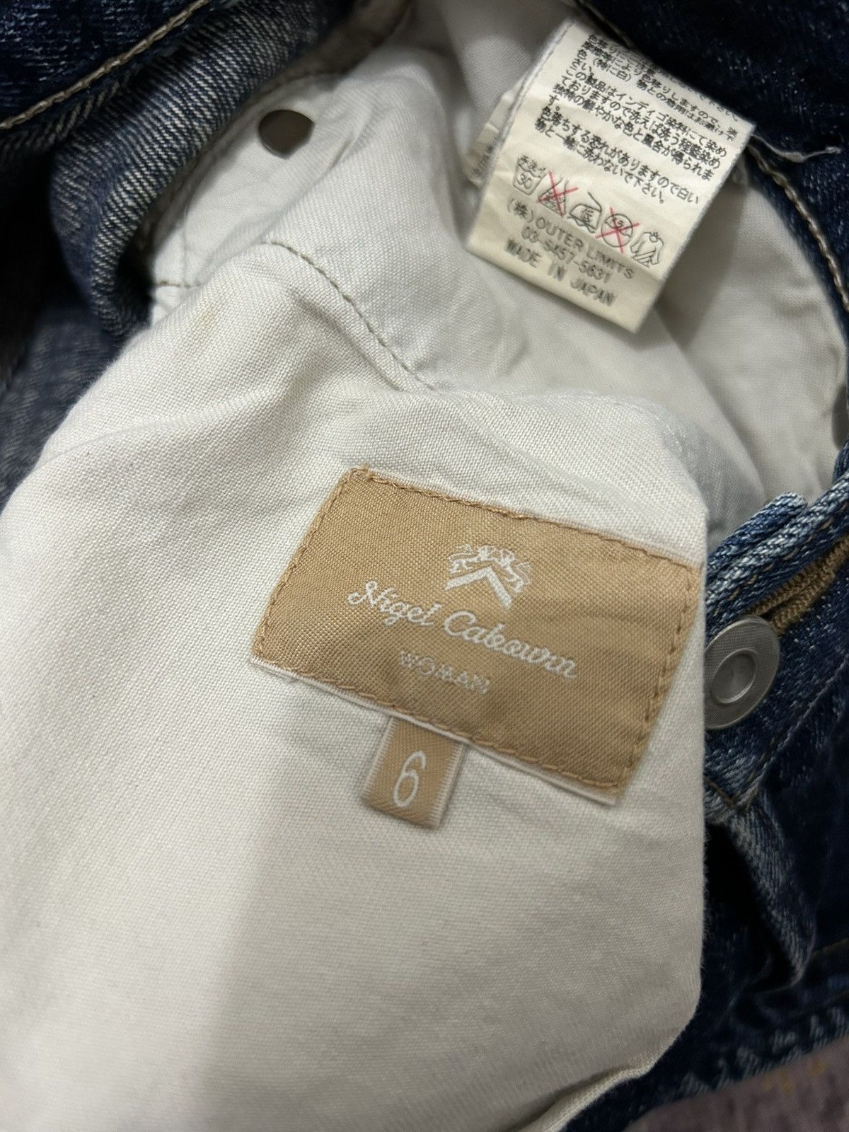 Nigel Cabourn Nigel Carbourn Distressed Selvedge Jeans Size 28" / US 6 / IT 42 - 13 Thumbnail