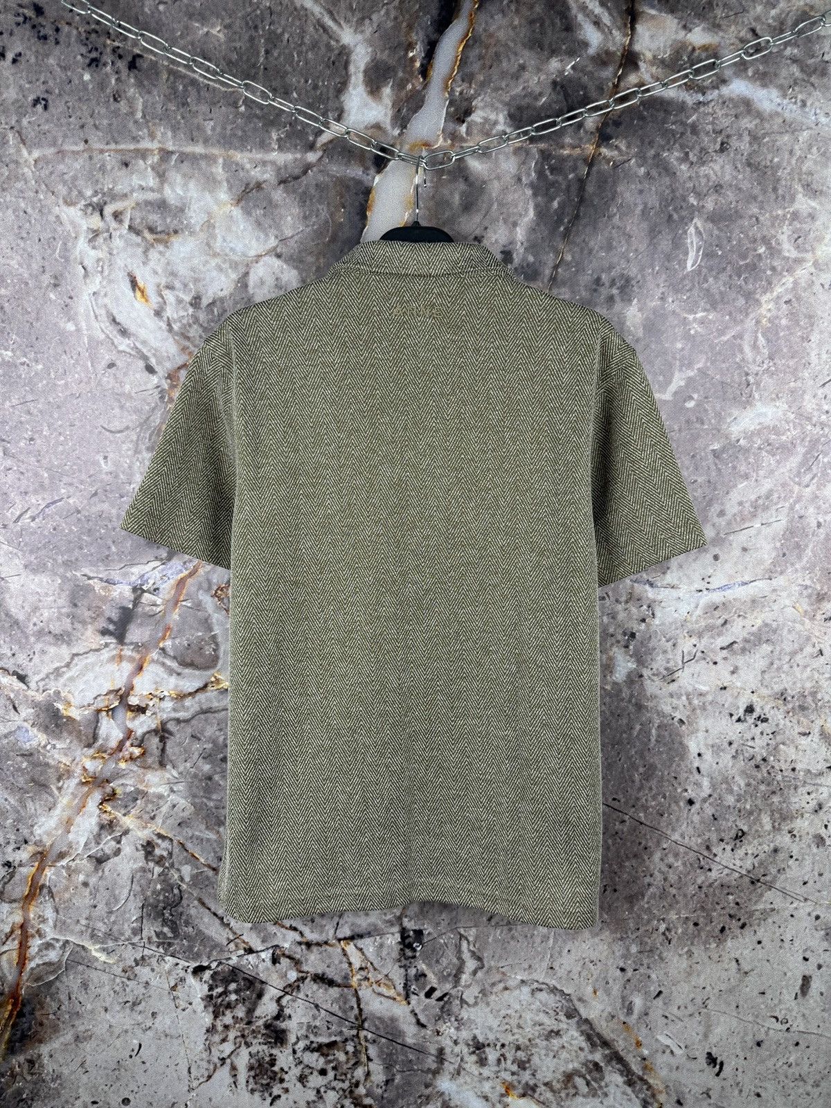 Other ARNE Herringbone Textured Zip Polo Shirt Short Sleeve Size US M / EU 48-50 / 2 - 10 Thumbnail