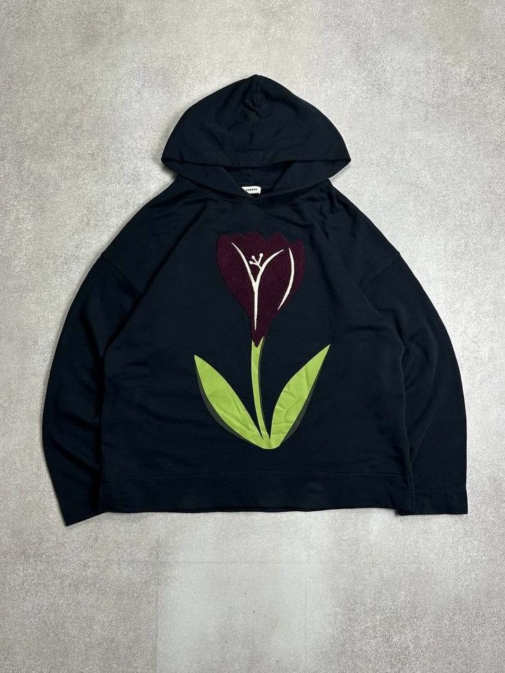 Vintage Sandro Flower Woman's Hoodie L