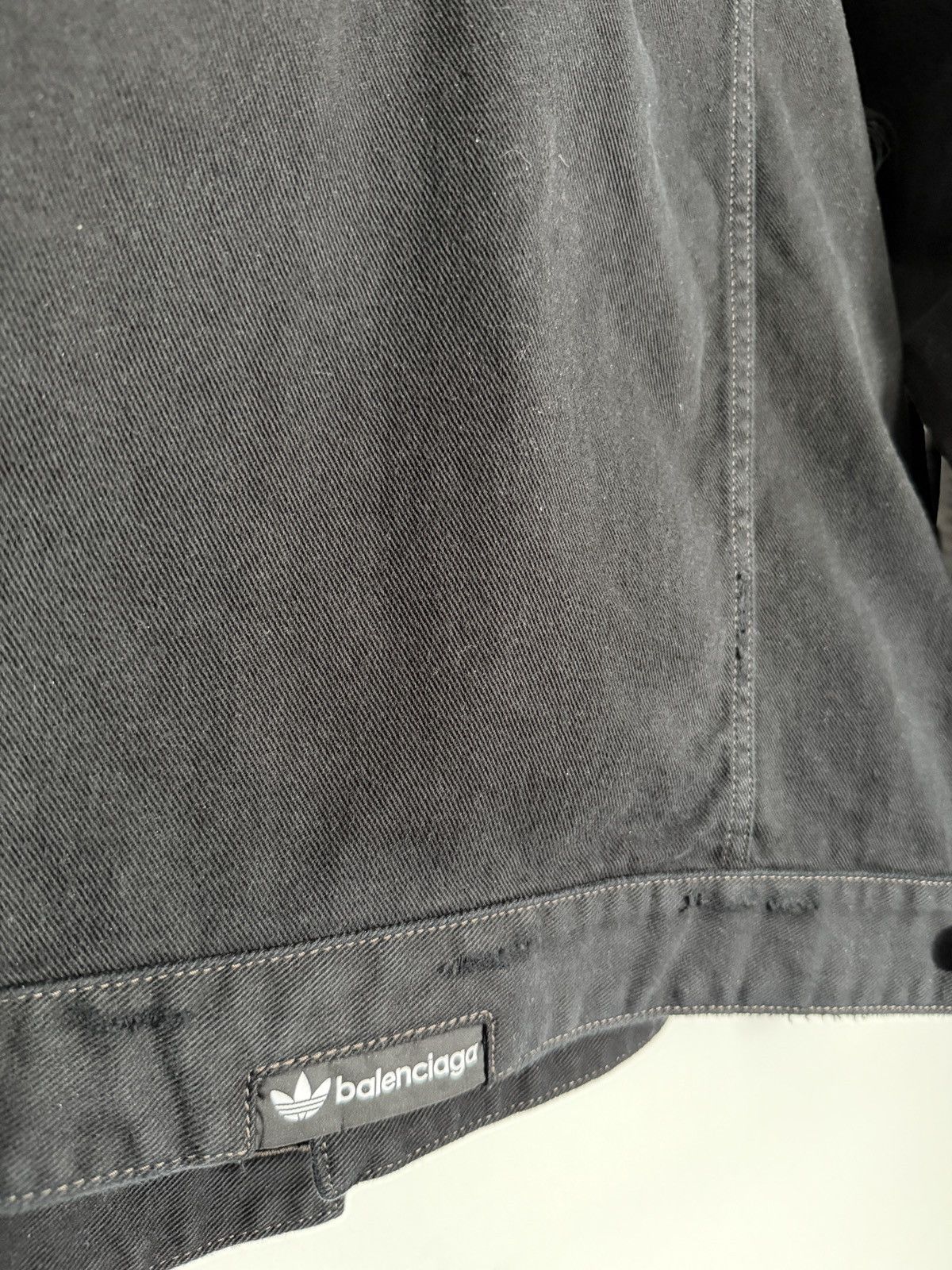 Adidas × Balenciaga Balenciaga x Adidas Black Denim Jacket Size 2 NWT Size US L / EU 52-54 / 3 - 14 Thumbnail