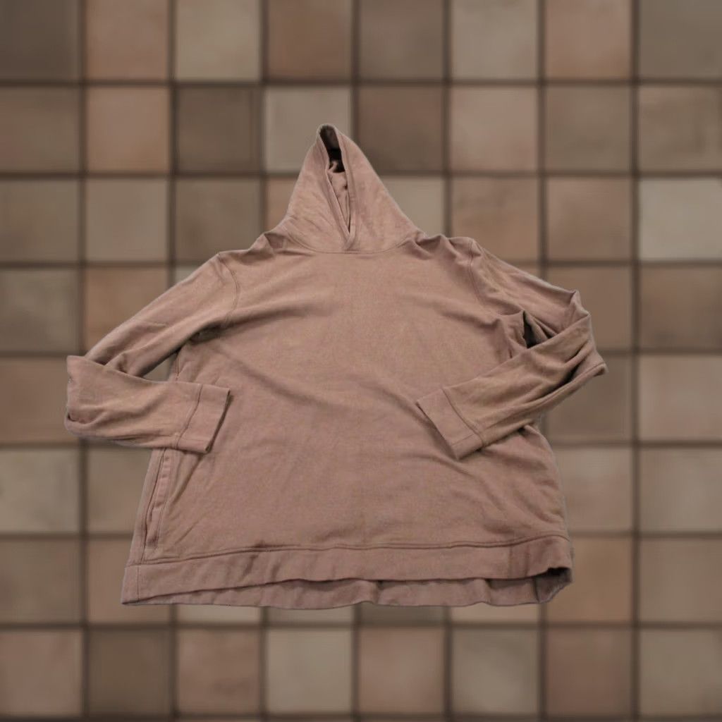 Vintage Free Fly Hoodie Womens 2XL Brown Bamboo Viscose Cotton Spandex Pullover Hooded Lightweight Activewear Pullover Women 2XL Brown Size XXL / US 16-18 / IT 52-54 - 1 Thumbnail