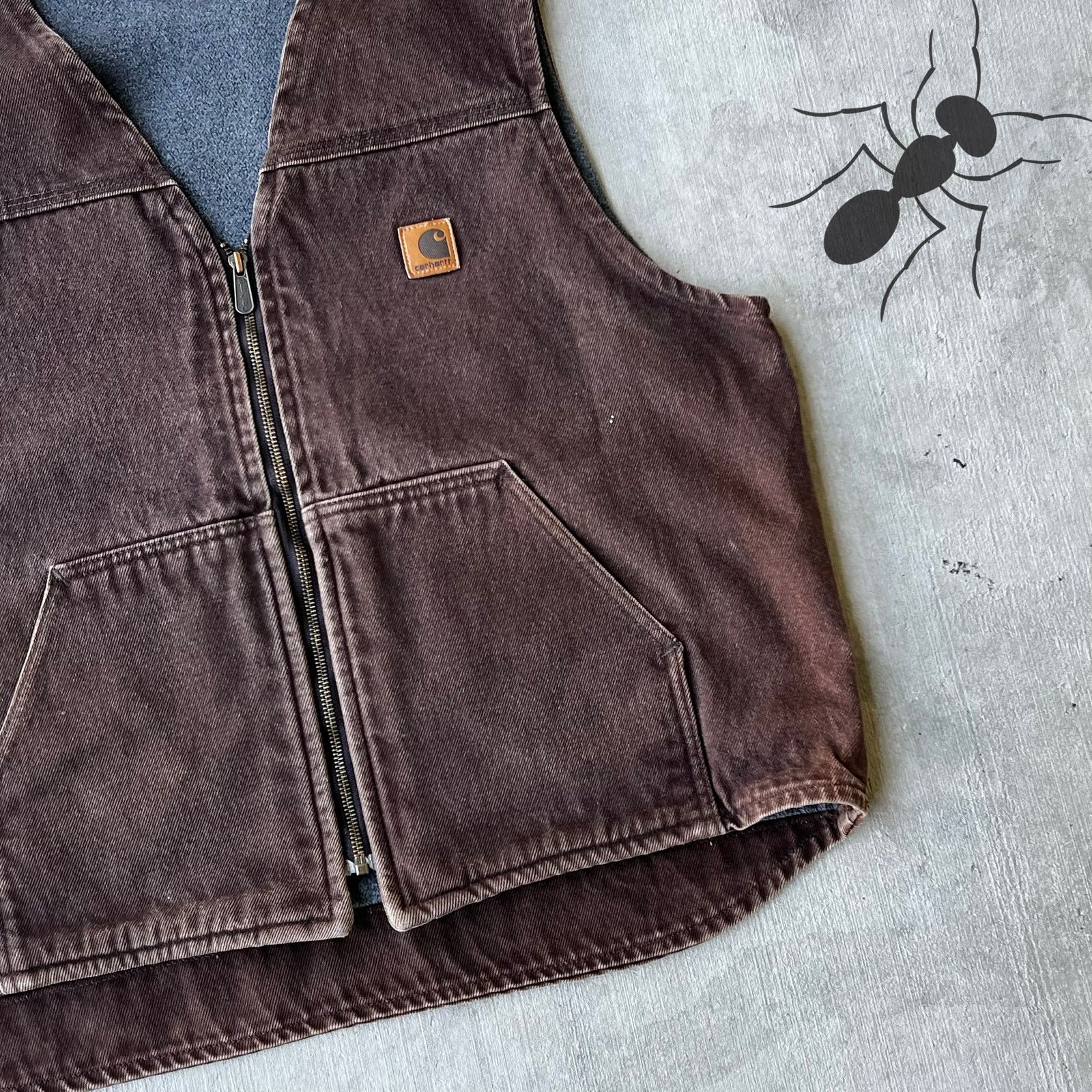Carhartt × Vintage Carhartt V19 DKB brown work wear vest Size US XL / EU 56 / 4 - 3 Thumbnail