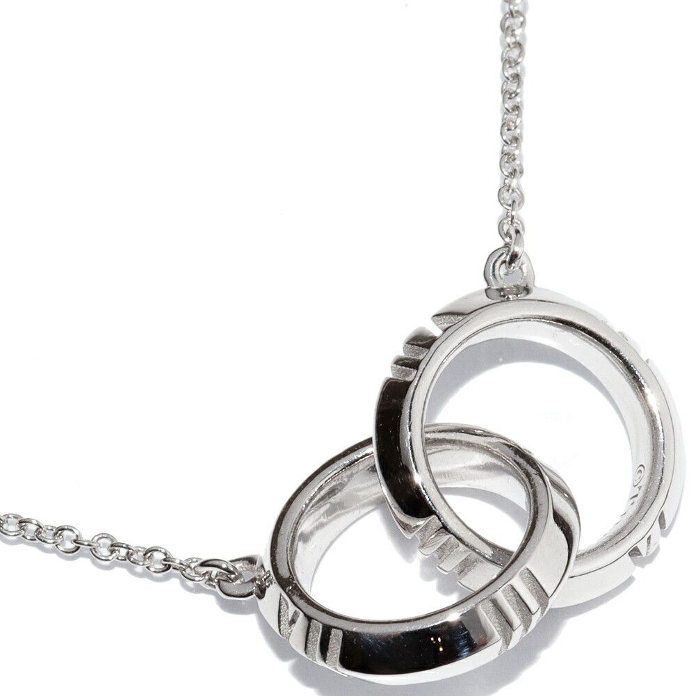 Tiffany & Co. Tiffany & Co. Tiffany & Co. K18WG Atlas X Closed Interlocking Pendant Necklace Metal Necklace DUTY FREE for USA Size ONE SIZE - 1 Thumbnail