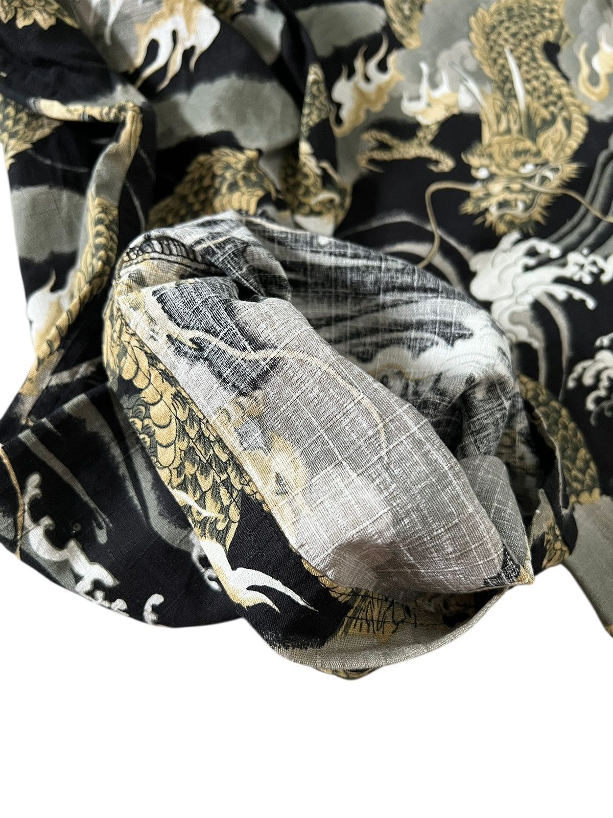 Japanese Brand Dragon Motif Drawstring Pants Size US 30 / EU 46 - 10 Thumbnail