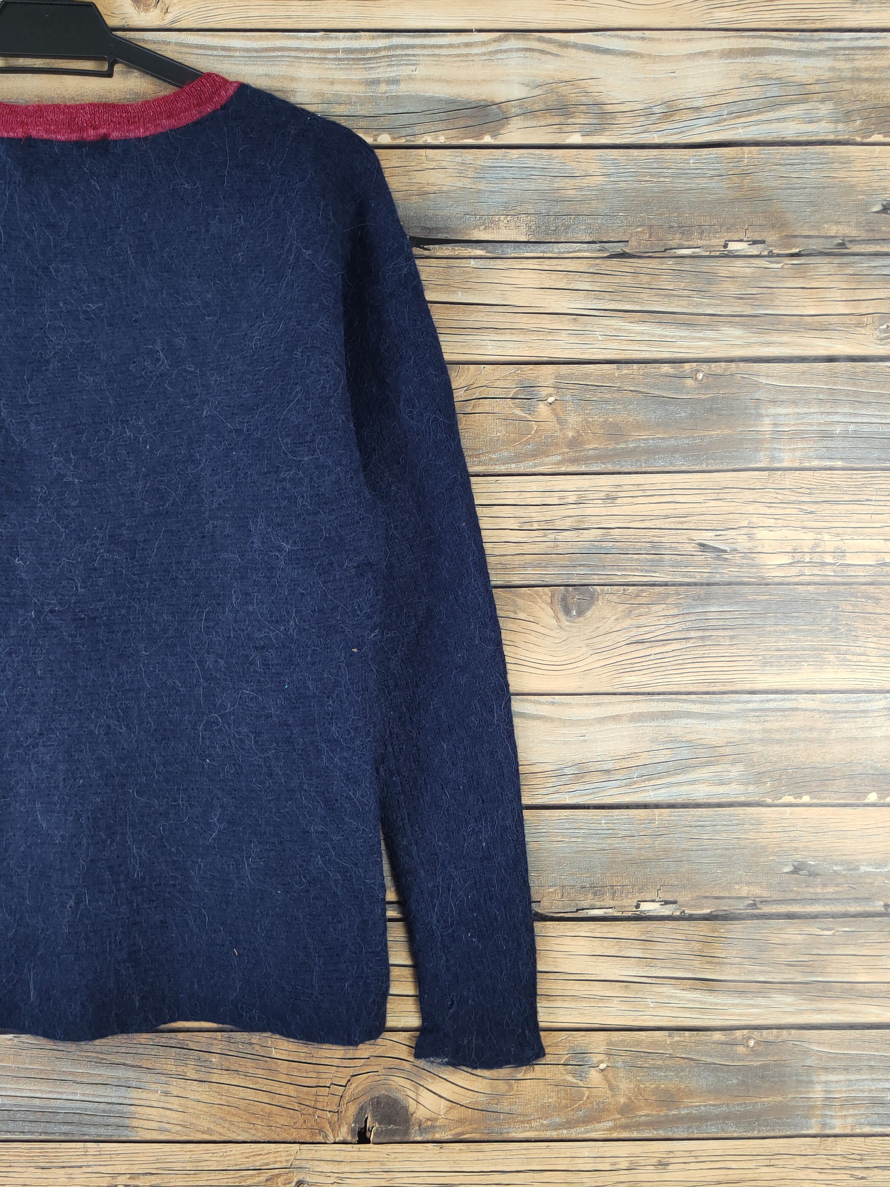 Homespun Knitwear × Tommy Hilfiger × Vintage Tommy Hilfiger Red Navy Knitwear Sweatshirts #W1450 Size US S / EU 44-46 / 1 - 10 Thumbnail