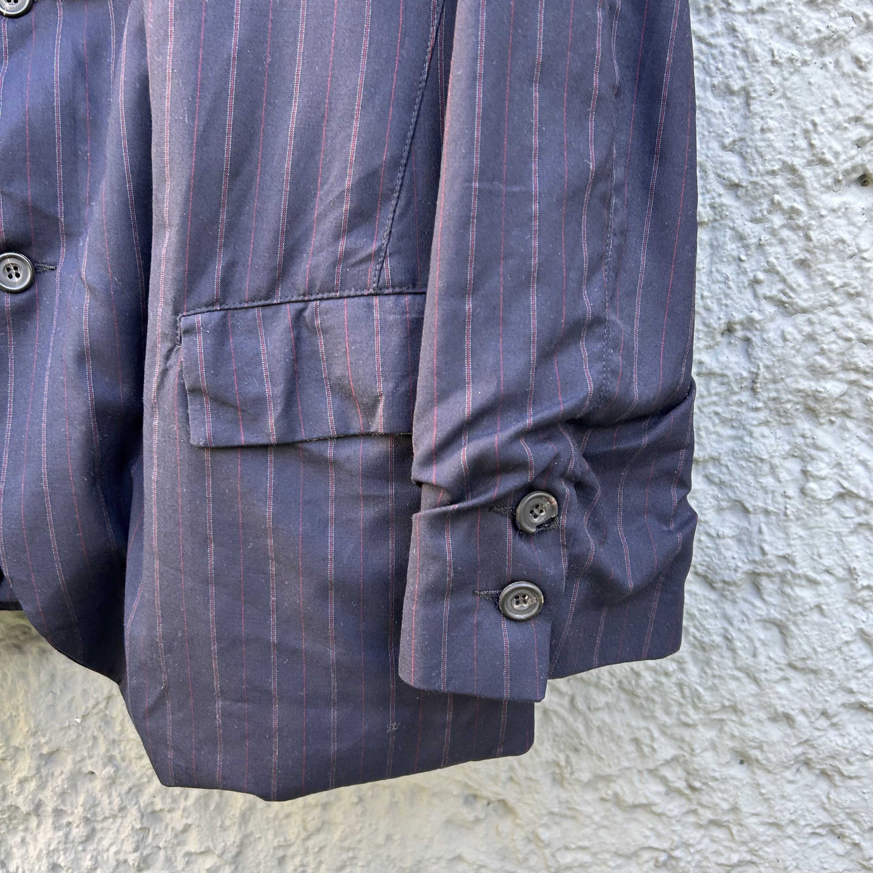 Paul Harnden Shoemakers Blue Pinstripe Blazer Jacket
