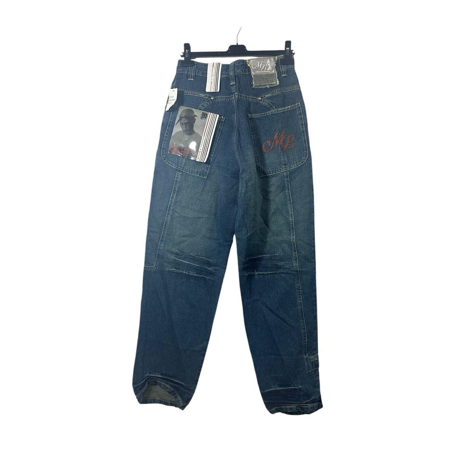 Other Vintage Makaveli Branded Hip Hop Jeans Embroidered 2Pac Tupa Size US 30 / EU 46 - 4 Thumbnail