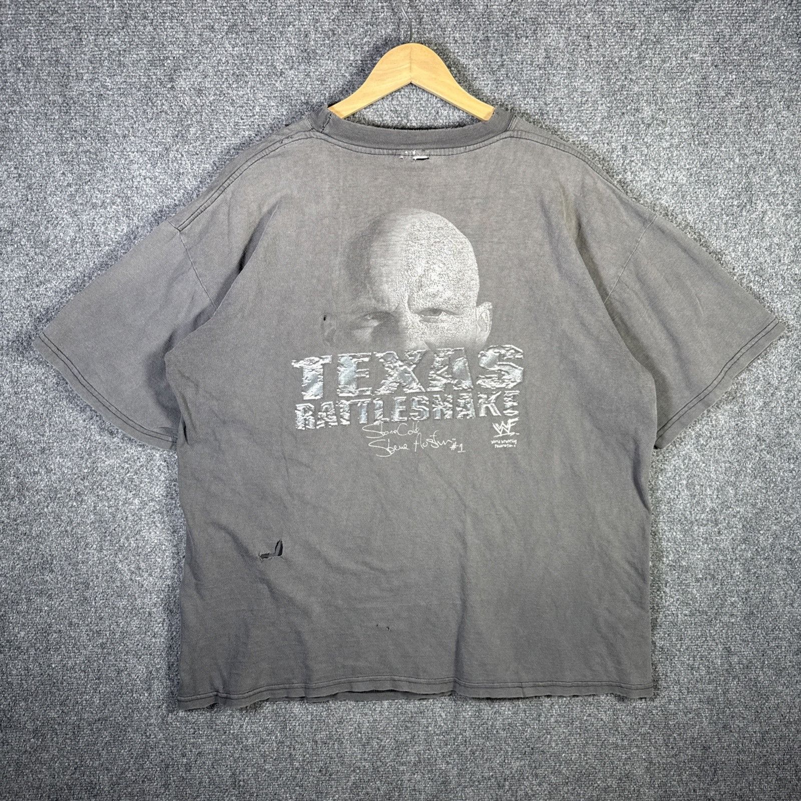 WWF Vintage Stone Cold Austin Shirt XL Black 90s Rattle Snake Size US XL / EU 56 / 4 - 7 Thumbnail